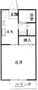 Kコーポ【202号室】の間取り