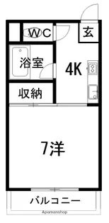 シティハウス比島【403号室】の間取り