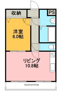 マリベールおおつ【203号室】の間取り