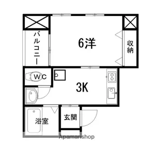 ネオクレメント【503号室】の間取り