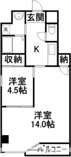 HABIT 北棟【4階】の間取り