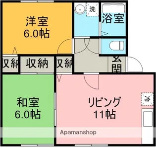 タウンコート【2階】の間取り