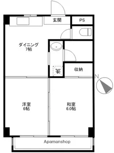 雷門ビル【405号室】の間取り