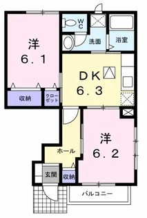 アヴァン パルク S【1階】の間取り