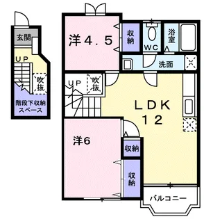 フローラルⅠ【2階】の間取り
