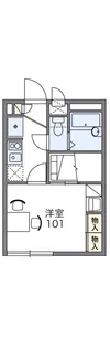 レオパレスCASA【201号室】の間取り