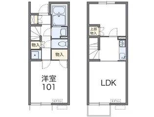 レオネクストレモン【106号室】の間取り