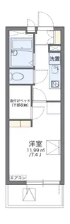 レオパレスカーサ桜井町【407号室】の間取り