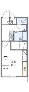 レオパレスみせばや【101号室】の間取り