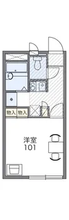 レオパレスECO TOWN【205号室】の間取り