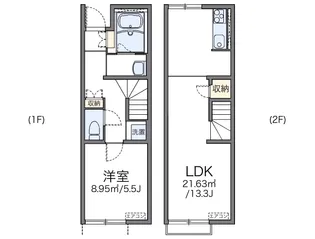 レオネクストK ハウスⅢ【110号室】の間取り