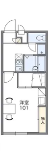 レオパレスチャルム【207号室】の間取り