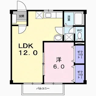 タウニー八王子Ⅰ【2階】の間取り