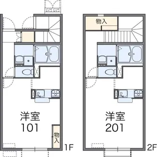 1Kの間取り画像