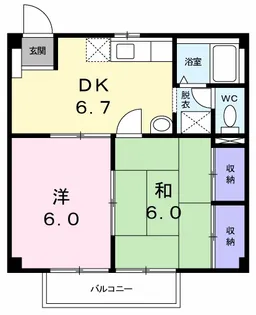 ファミールみやまえ【2階】の間取り
