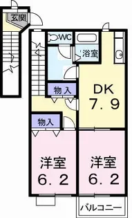4BEATスクエア TAKE3【2階】の間取り