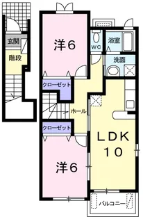 ミルフィーユ D【2階】の間取り