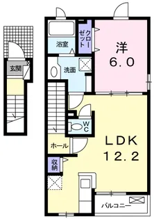 メゾン八王子 Ⅰ【2階】の間取り