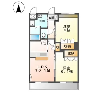 グリーングランデⅠ【2階】の間取り