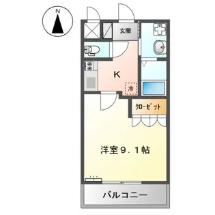 フローラル・アベニュー参番館【1階】の間取り