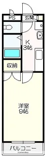 コーポオリエンタル【302号室】の間取り