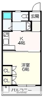 コスモハイツ高須ⅡC【302号室】の間取り