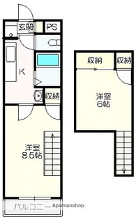 グランドムール高須【3階】の間取り