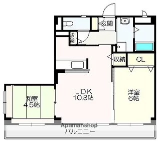 サンカーントゥ【2階】の間取り