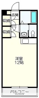 ロゼ2【806号室】の間取り