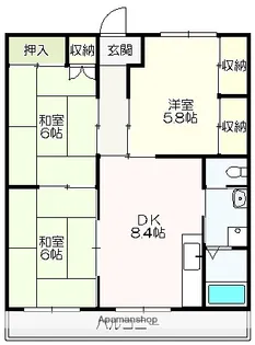ハイツフジオ【205号室】の間取り