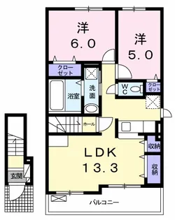 メゾンブローテ F【2階】の間取り