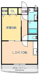 マリベールAZONO【4階】の間取り