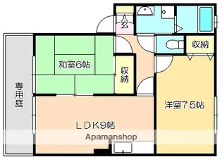 高知県香美市土佐山田町西本町4丁目【アパート】の間取り