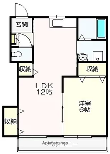 ロイヤルマンション【507号室】の間取り