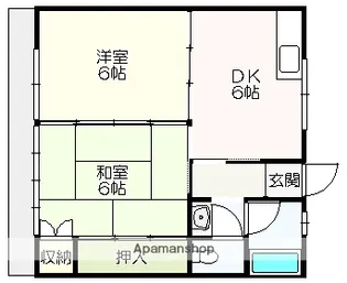 山岡マンション【1階】の間取り
