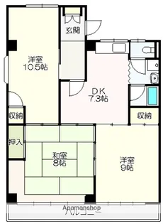 ロイヤルガーデンⅠ【205号室】の間取り