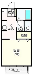 ルミエールMT【202号室】の間取り