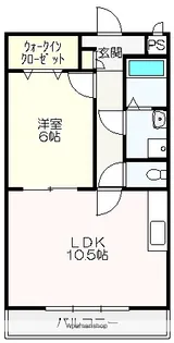 マリベールダンク【105号室】の間取り