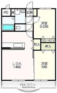 マリベールダンク【303号室】の間取り