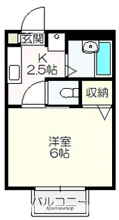 コーネリア【北棟215号室】の間取り