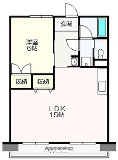 インペリアル西本Ⅱ【1階】の間取り