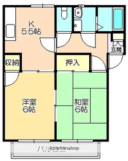 ハイツリベルテ【203号室】の間取り