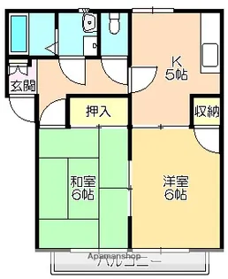 ハイツリベルテ【202号室】の間取り