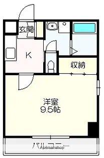 フォンテーヌ昭和町【302号室】の間取り