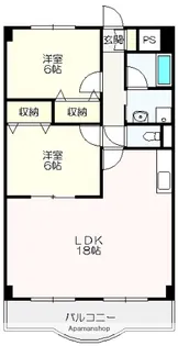 リップルガーデンⅡ【6階】の間取り