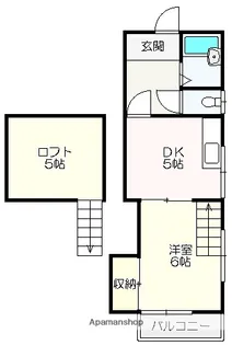 ハイツサンバード【401号室】の間取り
