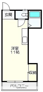 アゼリア南国【302号室】の間取り