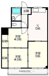 杉村マンション【305号室】の間取り
