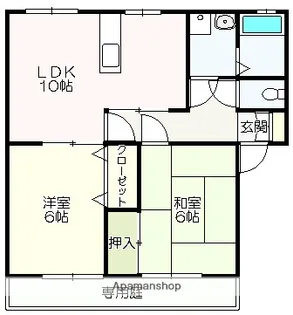 エクレール A棟【101号室】の間取り