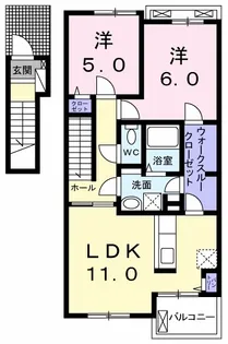 グリーン・ヒルズ G【2階】の間取り